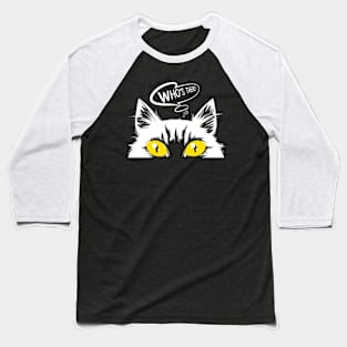 Who's this asks the cat Baseball T-Shirt